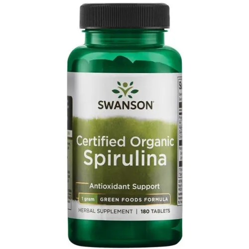 Swanson Spirulina, 180 tabletter