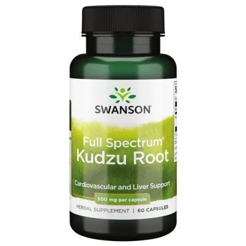 Swanson Fuldt Spektrum Kudzu Rod, 500 mg, 60 kapsler