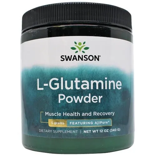 Swanson AjiPure L-Glutamin pulver, 340 gram