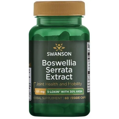 Swanson Boswellia Serrata Ekstrakt, 125 mg, 60 kapsler