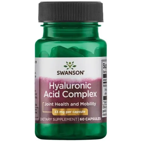 Swanson Hyaluronsyre Kompleks, 33 mg, 60 kapsler