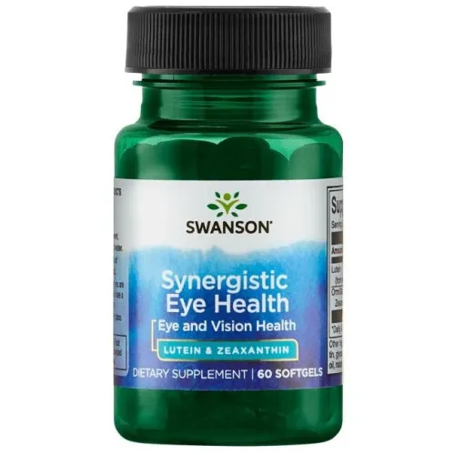 Swanson Synergistisk Øjenhelse Lutein og Zeaxanthin, 60 kapsler