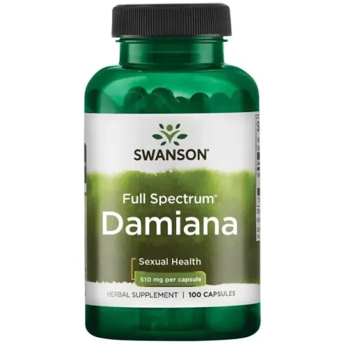 Swanson Damiana 510 mg, 100 kapsler