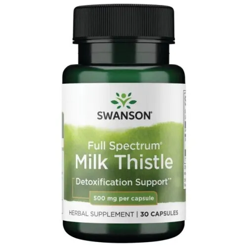 Swanson Fuldspektret Marietidsel 500 mg, 30 kapsler