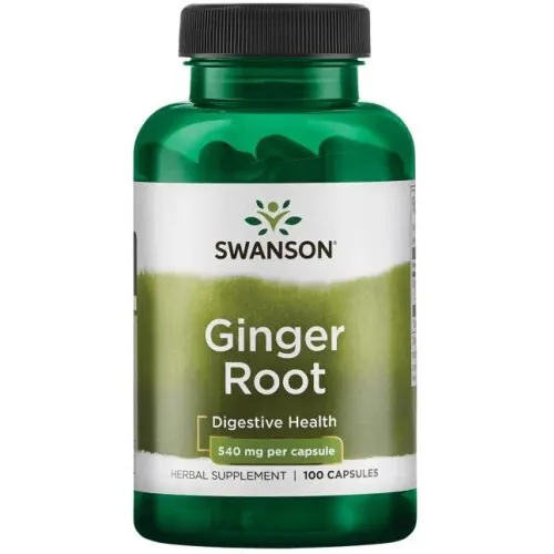 Swanson Ingefærrod 540 mg, 100 kapsler