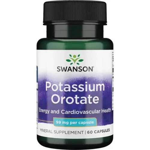Swanson Kalium Orotat, 99 mg, 60 kapsler