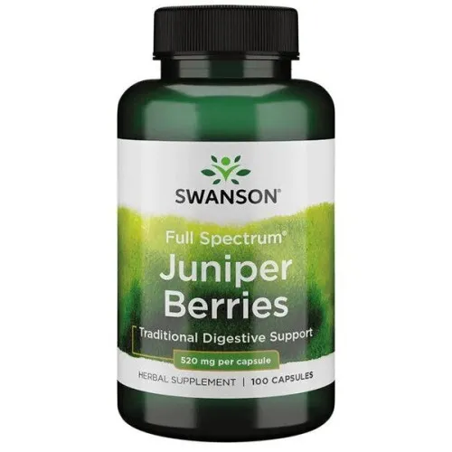Swanson Full Spektrum Enebær, 520 mg, 100 kapsler