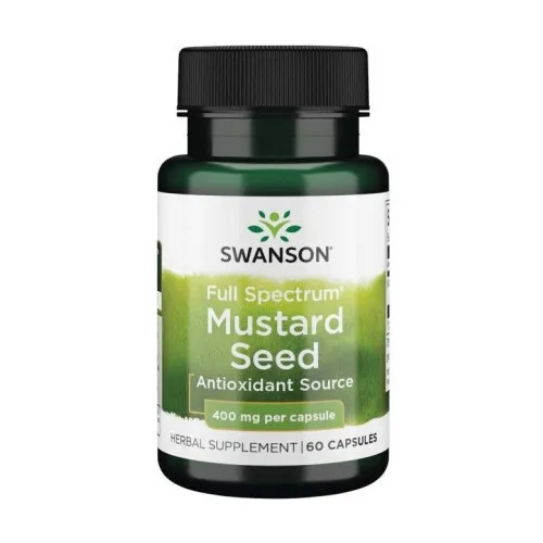 Swanson Fuldt Spektrum Sennepsfrø, 400 mg, 60 kapsler