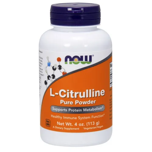 Now Foods L-Citrullin, ren pulver, 113 gram