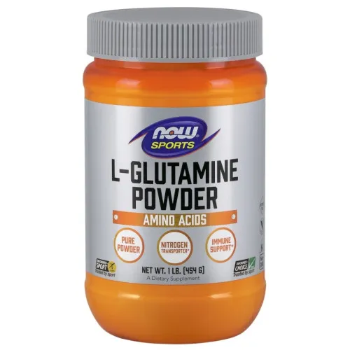 Now Foods L-Glutamin pulver, 454 gram