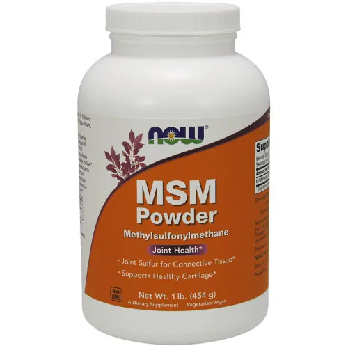 Now Foods MSM Methylsulfonylmethan pulver, 454 gram