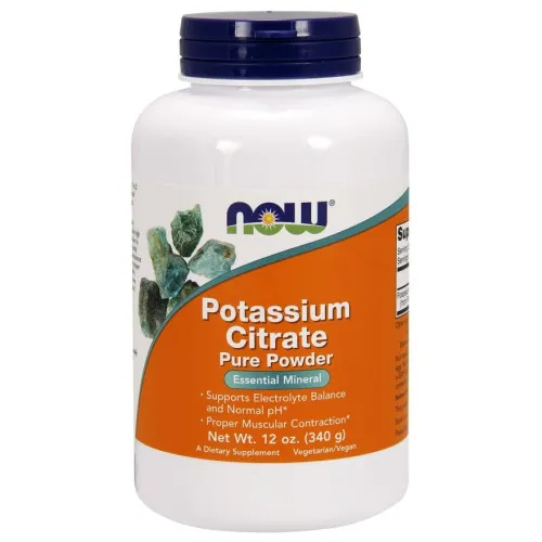 Now Foods Kalium Citrat, ren pulver, 340 gram