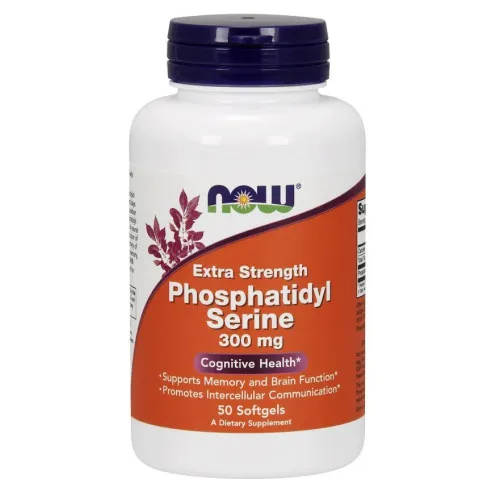 Now Foods Fosfatidylserin 300 mg Ekstra Styrke, 50 kapsler