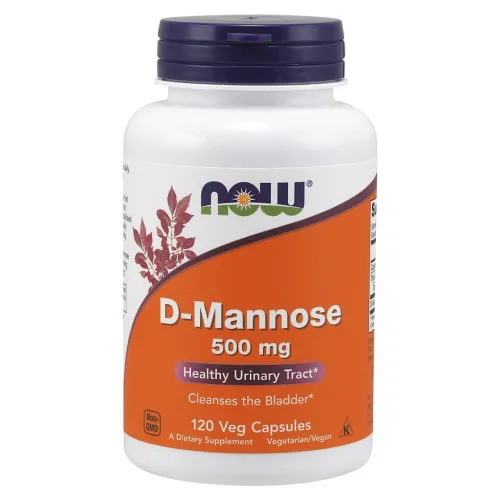 Now Foods D-Mannose, 500 mg, 240 kapsler