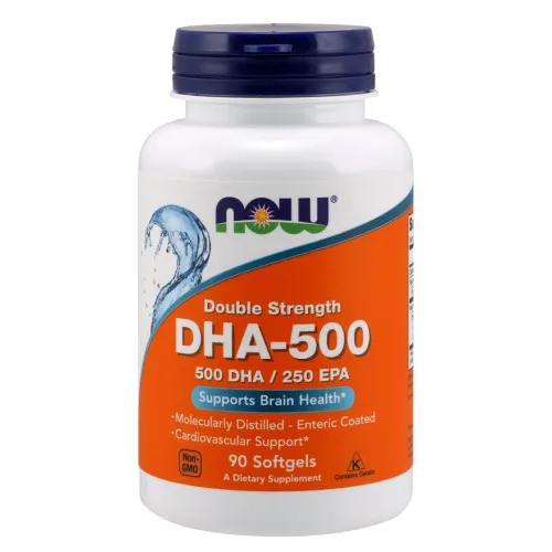 Now Foods DHA-500, 500 DHA / 250 EPA, 90 kapsler