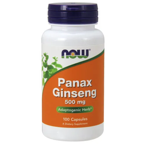 Now Foods Panax Ginseng, 500 mg, 100 kapsler