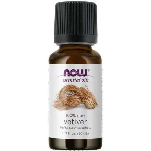 Now Foods Æterisk Olie, Vetiver Olie, 10 ml