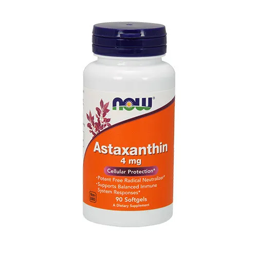 Now Foods Astaxanthin 4 mg, 90 kapsler