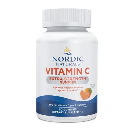 Nordic Naturals Vitamin C Extra Strength, Tangerine, 60 vingummier