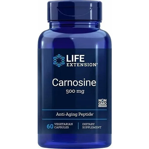 Life Extension Carnosin, 500 mg, 60 kapsler