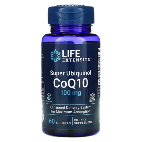 Life Extension Super Ubiquinol CoQ10, 100 mg, 60 kapsler