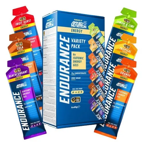 Applied Nutrition Udholdenhed Isotonisk Energy Gel, Mixpakke, 6 x 60 g
