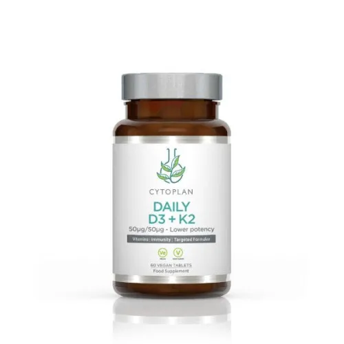 Cytoplan Daily D3 + K2, 60 vegantabletter