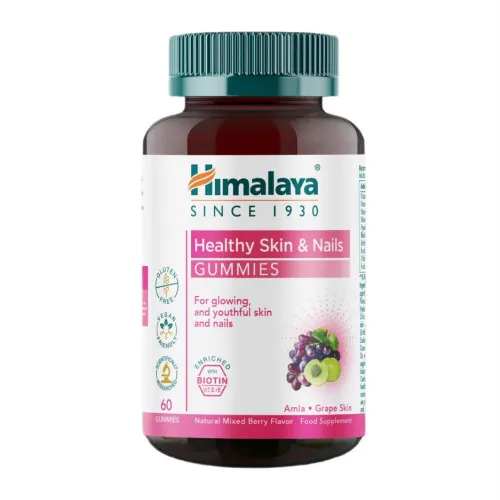 Himalaya Sund Hud & Negle Gummier, Naturlig Blandede Bær, 60 gummier