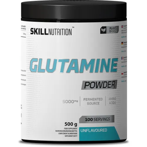 Skill Nutrition Glutamin pulver, 500 gram