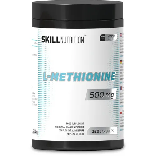 Skill Nutrition L-Methionin 500 mg, 120 vegankapsler