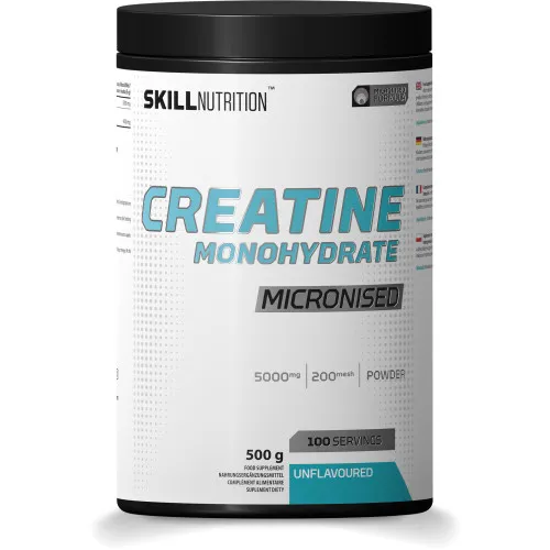Skill Nutrition Mikroniseret Kreatin Monohydrat, 500 gram
