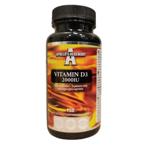 Apollo's Hegemony Vitamin D3 2000IU, 180 kapsler