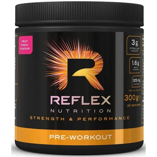Reflex Pre-Workout, Frugt Punch, 300 gram
