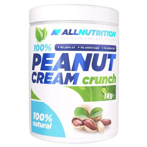 Allnutrition 100% Jordnøddesmør, Crunch, 1000 gram