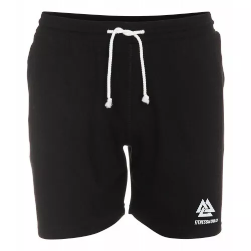 Unisex shorts i sort med logo
