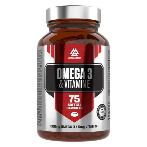 Omega-3 med E-vitamin (75 kapsler)
