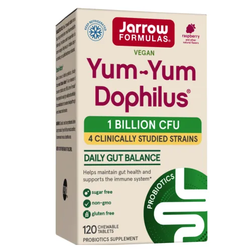 Yum-Yum Dophilus 1 Billion CFU (Raspberry), 120 chewable tabs