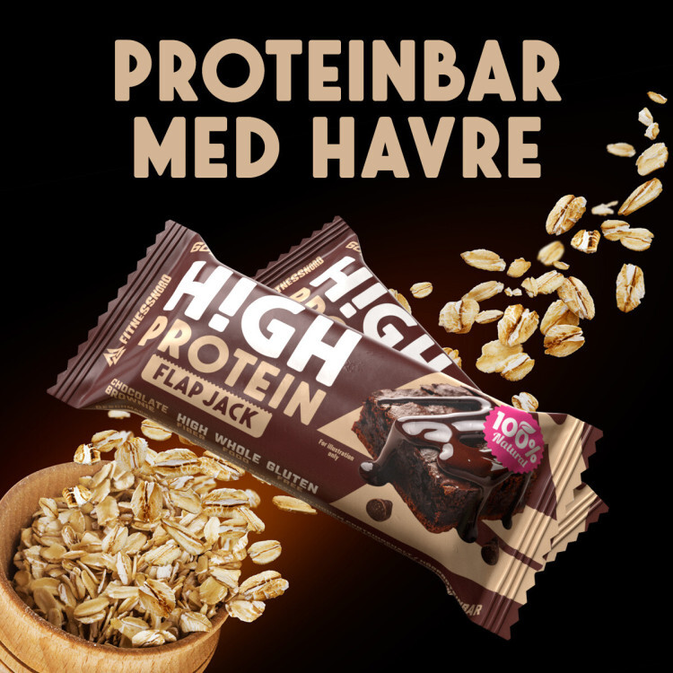 Højprotein Flapjack med chokolade brownie-smag (60 g)