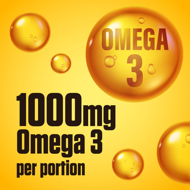 Omega-3 med E-vitamin (75 kapsler)