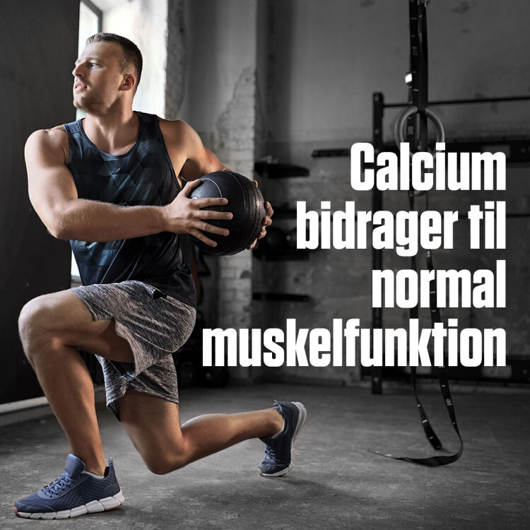 Calcium og magnesium (60 kapsler)