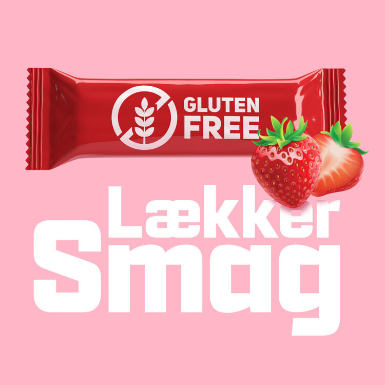 Fitnessnord Jordbær Cupcake proteinbar (24 x 55 g)