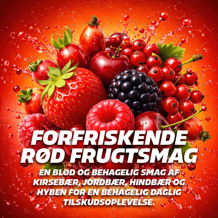 Fitnessnord Kreatin+ med vitaminer (360 g) – Red Berry