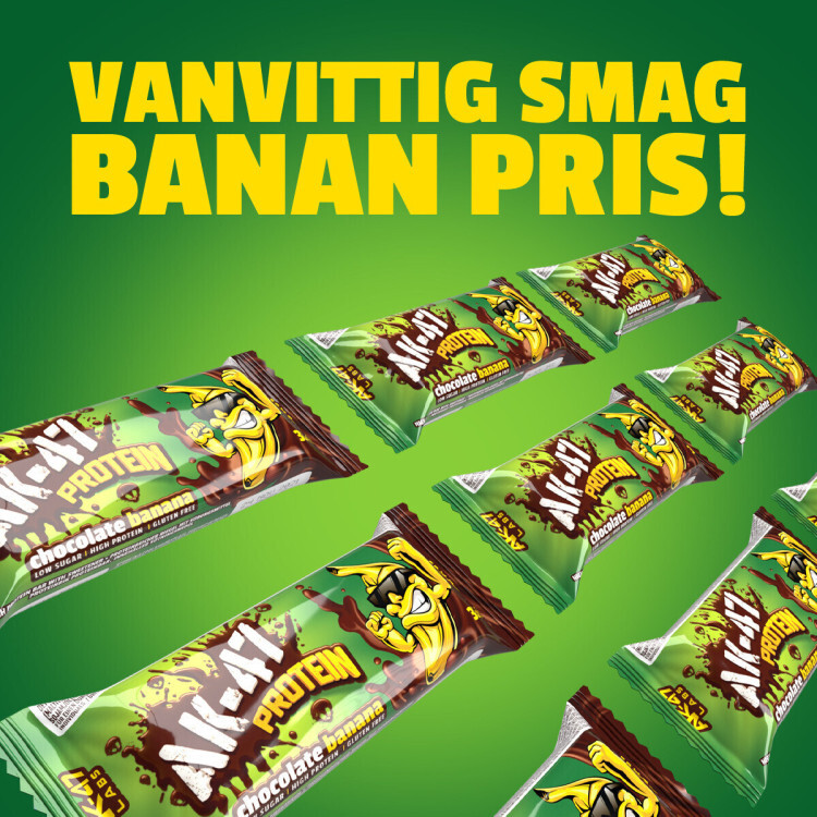 Chokolade og banan bar med 35% protein (12 x 35 g)