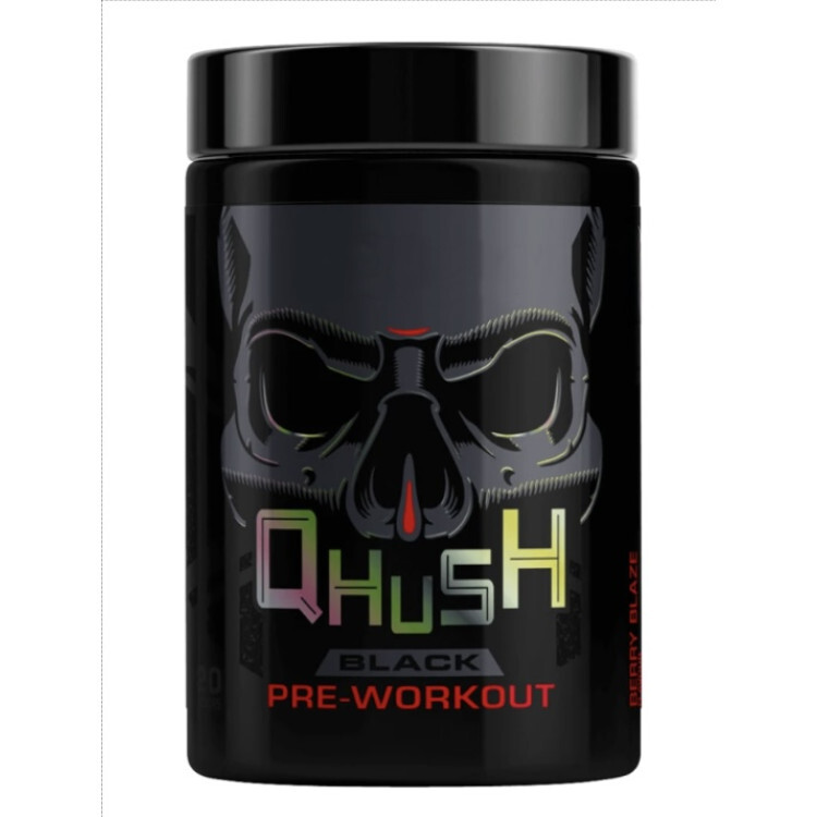 QHUSH Platinum Black Pre-Workout (525 g)