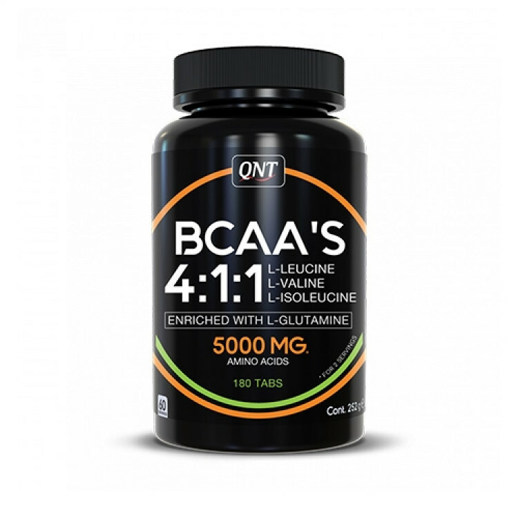 QNT BCAA 4:1:1 + L-GLUTAMINE (180 TABS)