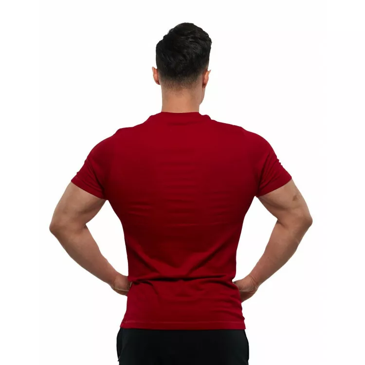 Herre t-shirt i rød med logo