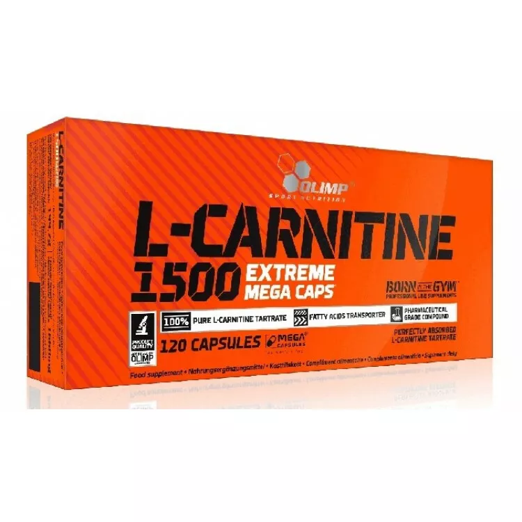 OLIMP SPORT NUTRITION L-CARNITINE 1500 EXTREME MEGA CAPS 120 stk 
