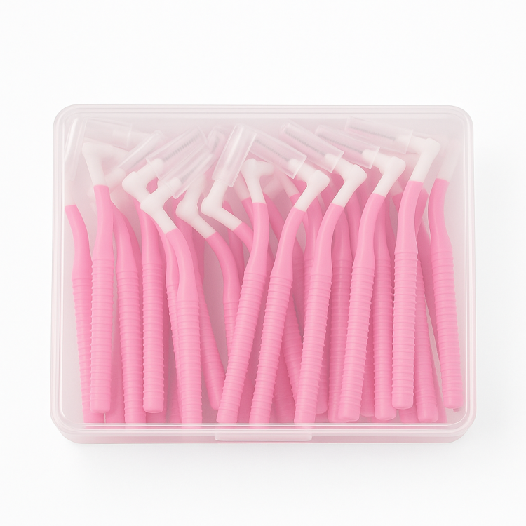 Mellemrumsbørster – Lyserød (0,6 mm) (75 stk.)