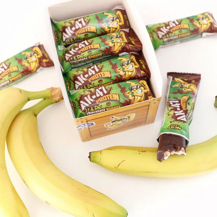 Chokolade og banan bar med 35% protein (12 x 35 g)