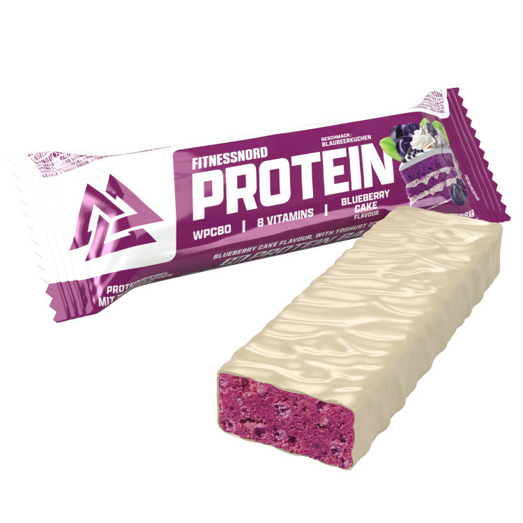 Fitnessnord Blueberry Cake proteinbar (24 x 55g)